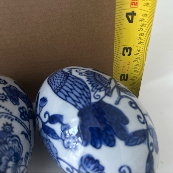 Begonia Market Blue and White Decorative Easter Spring Eggs Bowl filler Summer - Picture 16 of 16